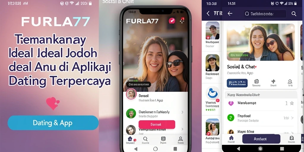 Antarmuka FURLA77 yang menarik dan fungsional untuk kencan online.