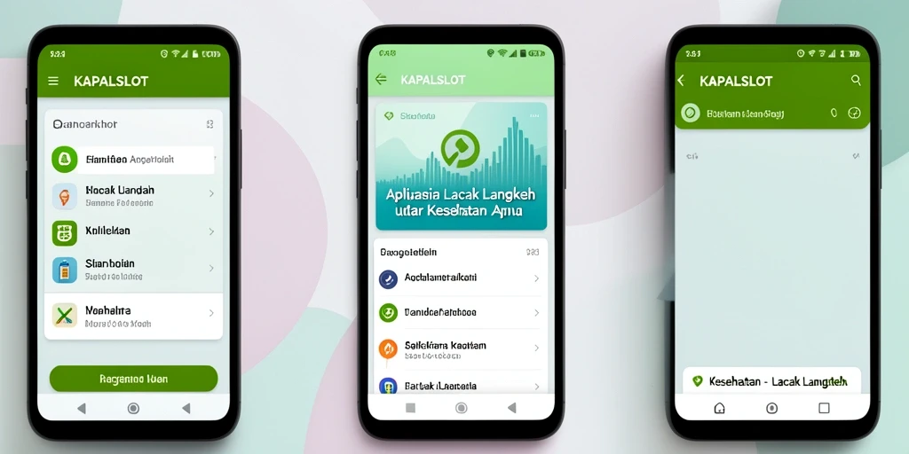 Tampilan antarmuka KAPALSLOT untuk fungsi Lacak Langkah yang mudah digunakan.