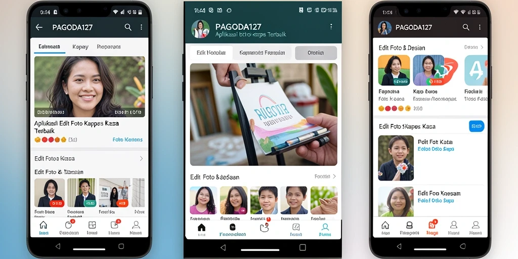 Screenshot utama PAGODA127 menampilkan antarmuka pengguna saat mengedit foto kertas kaca.