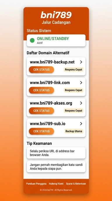 Tampilan link alternatif bni789